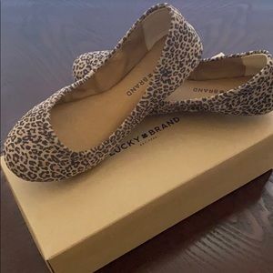 Lucky Brand Emmie Leopard Ballet Flats